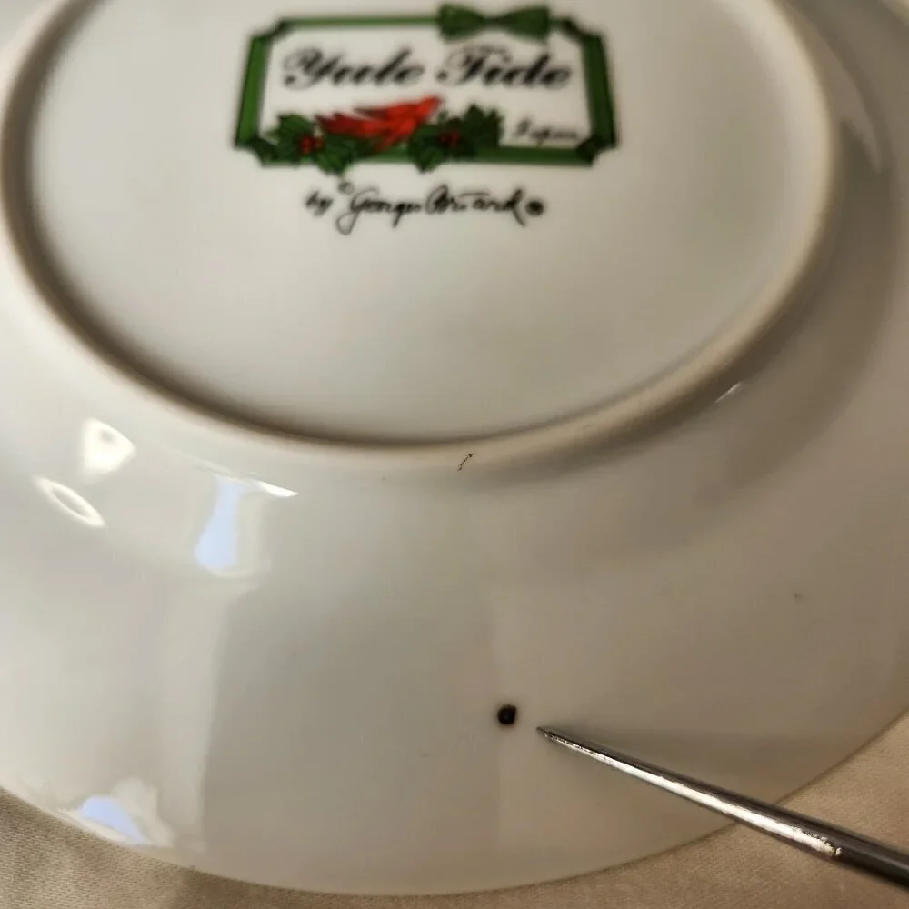 Georges Briard Yule Tide Christmas Tree Salad Desert Plate 7-1/2